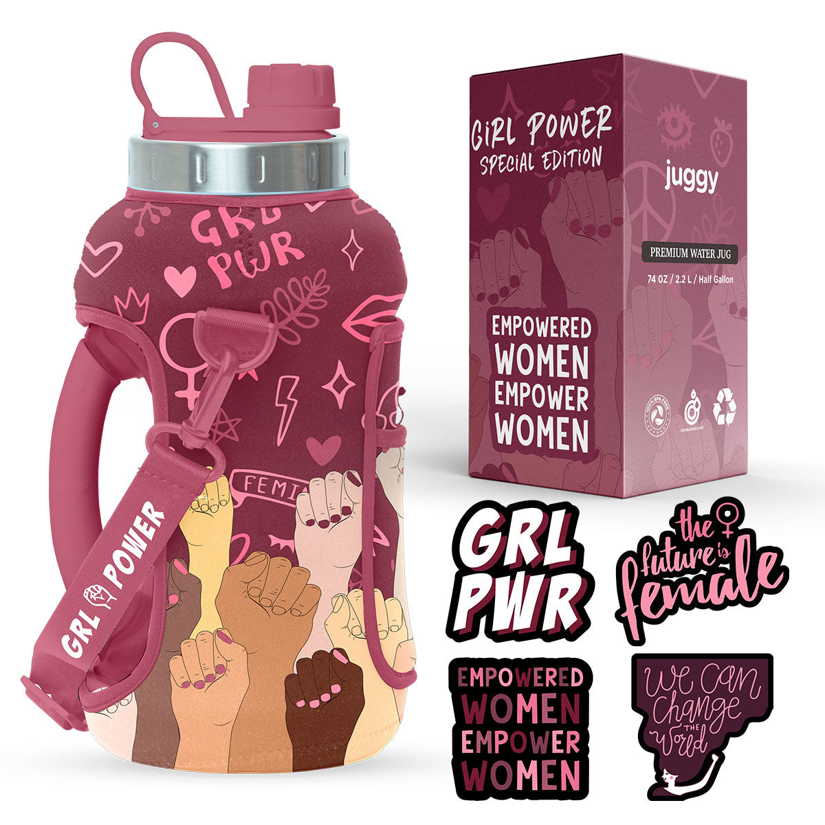 Motivational Water Bottle – Black Girl Powerhouse