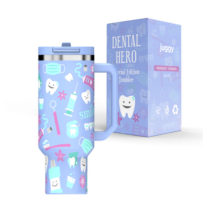 Dental Hero 40oz DuoLid Tumbler With Charms - PREORDER