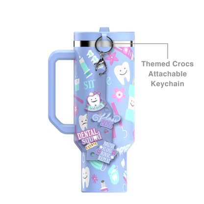 Dental Hero 40oz DuoLid Tumbler With Charms - PREORDER