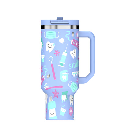 Dental Hero 40oz DuoLid Tumbler With Charms - PREORDER