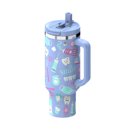 Dental Hero 40oz DuoLid Tumbler With Charms - PREORDER