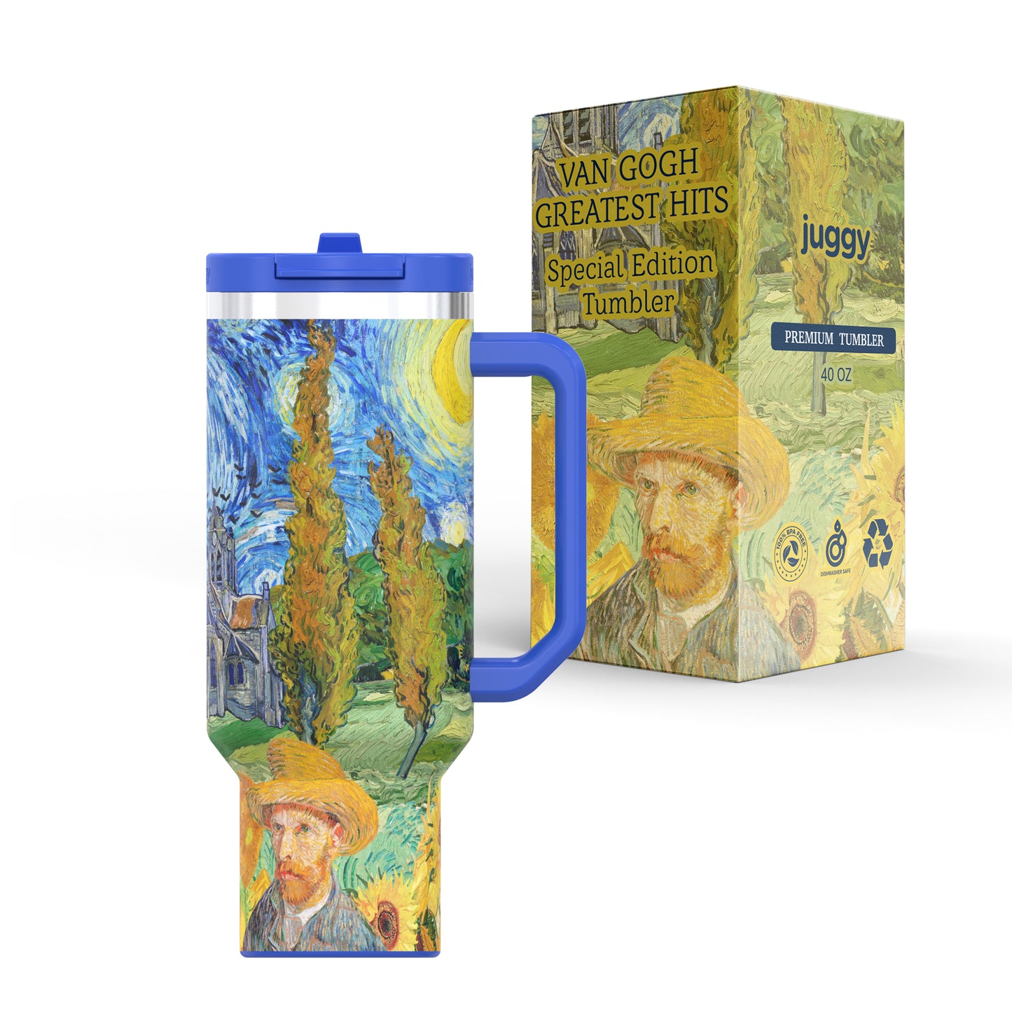 Van Gogh Greatest Hits 40 oz DuoLid Tumbler