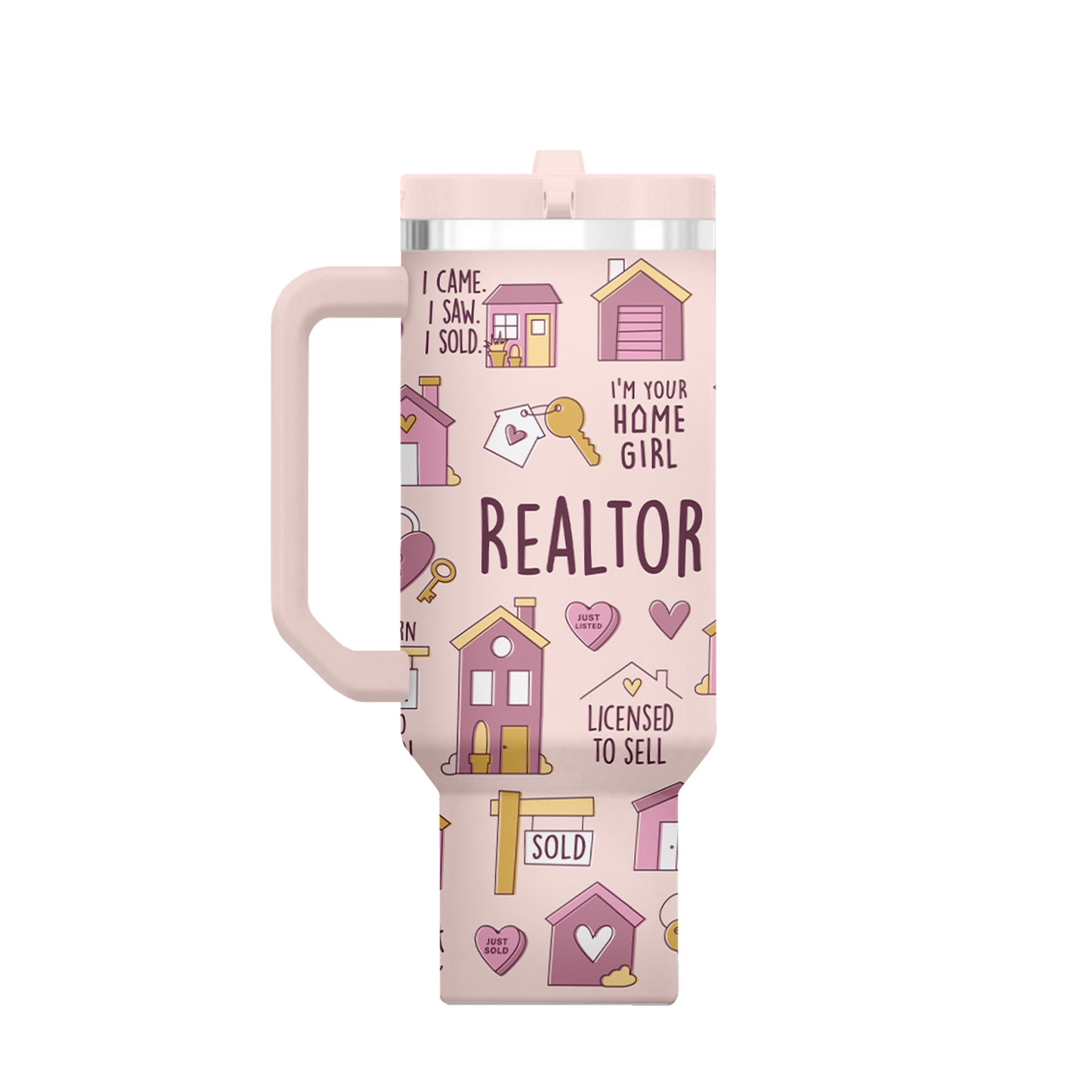 Realtor Home Girl 40oz DuoLid Tumbler With Charms - PREORDER