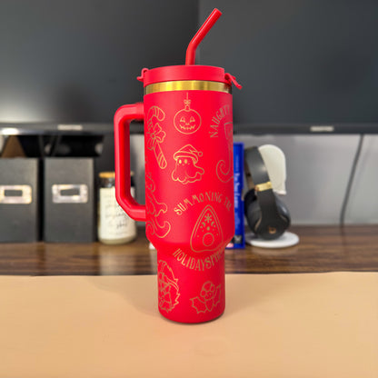 Witchy Christmas 40 oz NewGen Tumbler - Preorder