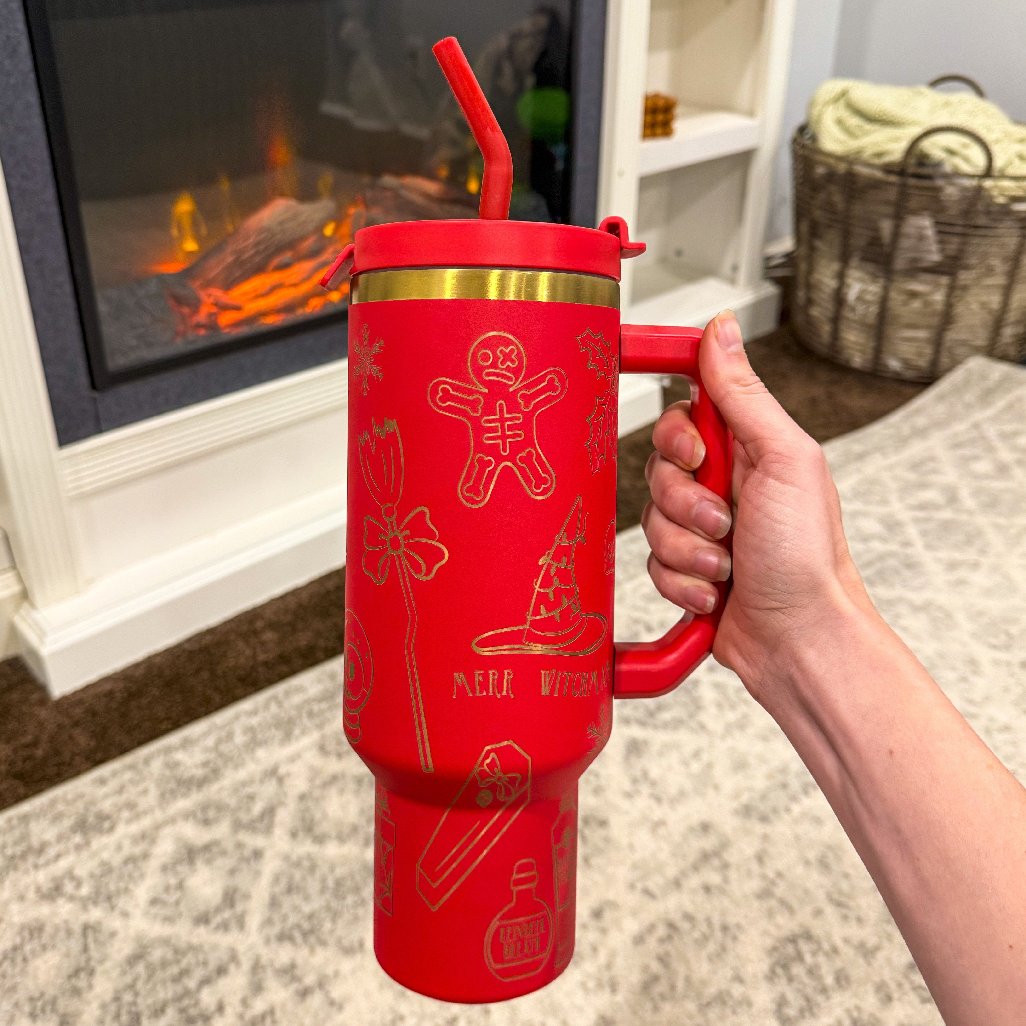 Witchy Christmas 40 oz NewGen Tumbler - Preorder