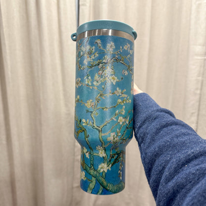 Almond Blossom Floral 40 oz DuoLid Tumbler