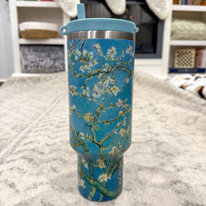 Almond Blossom Floral 40 oz DuoLid Tumbler