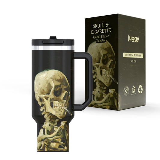 Skull & Cigarette 40 oz DouLid Tumbler