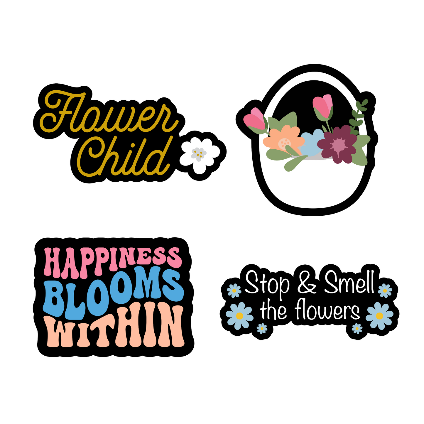 Floral Charms Set