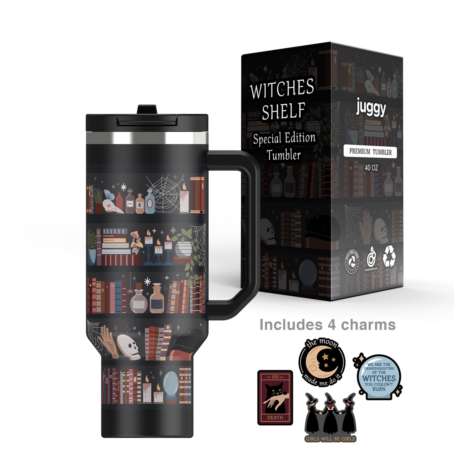 Witches Shelf 40 oz DuoLid Tumbler - PREORDER