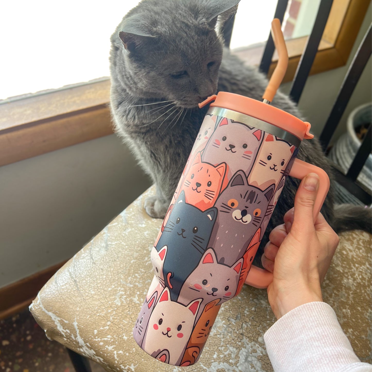 Cat Lover 40 oz NewGen Tumbler