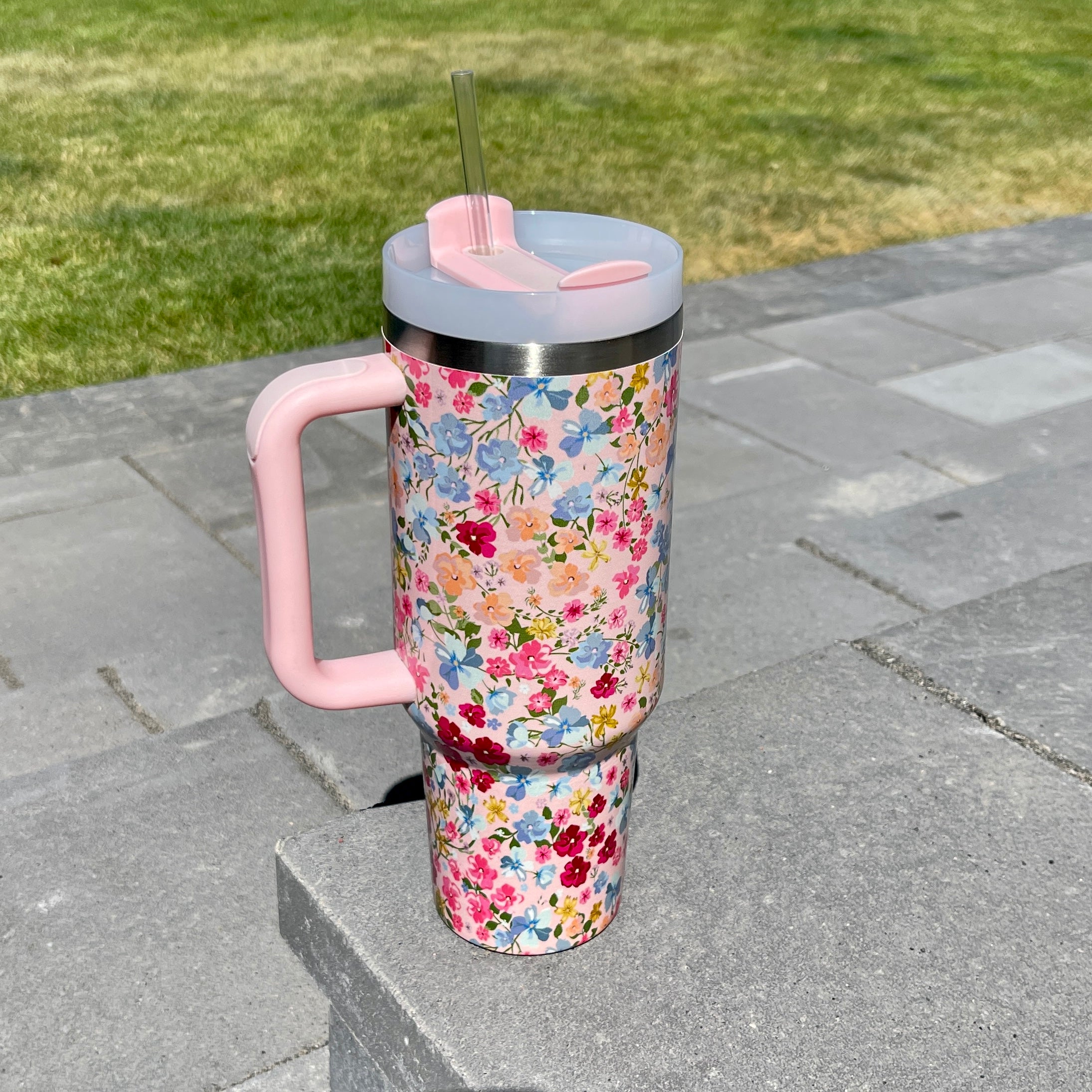 Spring Floral 40 oz Tumbler