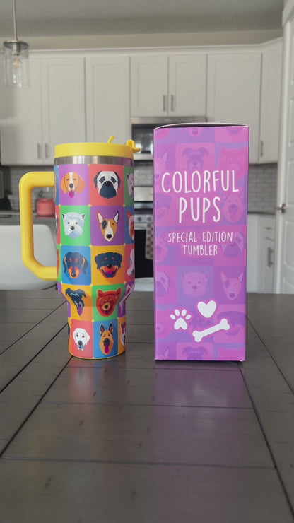 Colorful Pups 40oz NewGen Tumbler - PREORDER